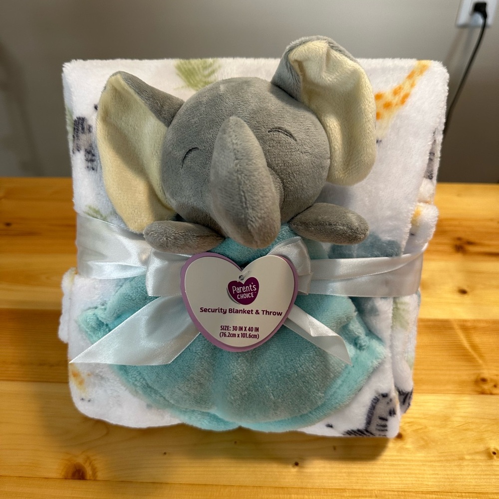 Elephant Security Blanket and Throw